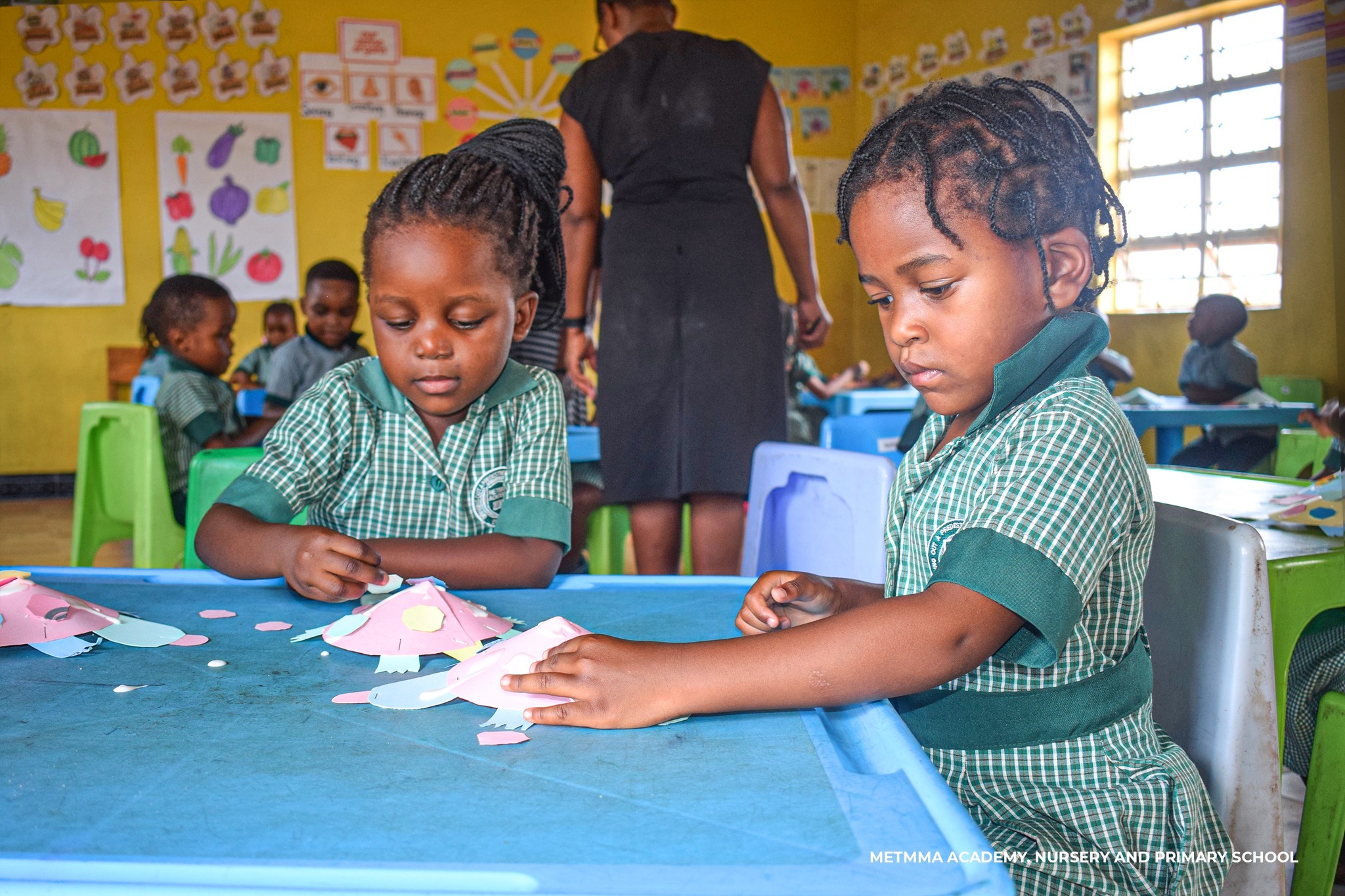 Students engaged in learning activities